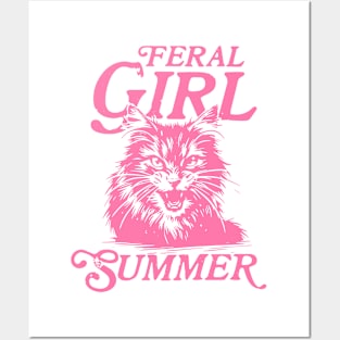 Feral Girl Summer Posters and Art